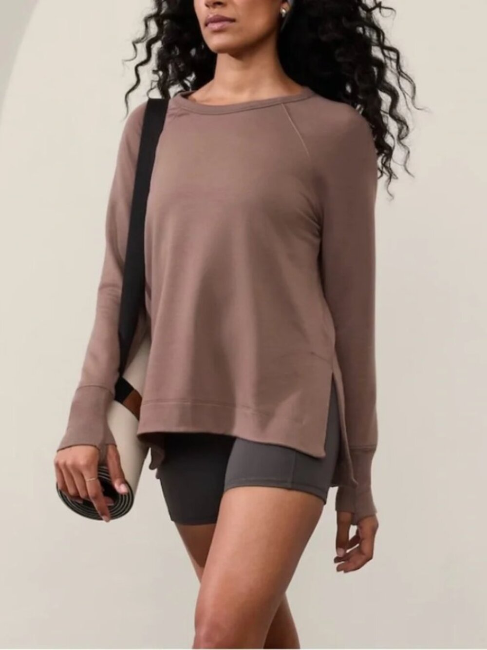 Athleta Tencel French Terry Coaster Luxe Recover Sweatshirt